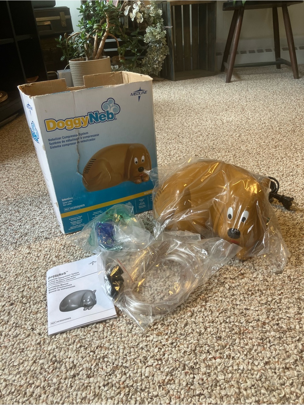 DoggyNeb Nebulizer Compressor in Brown